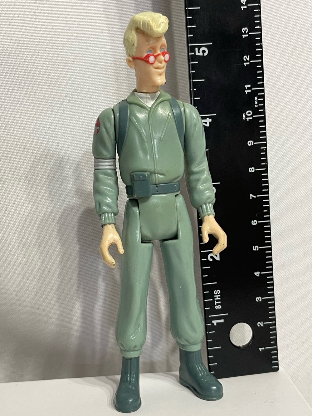 vintage Egon Spengler action figure from Kenner's The Real Ghostbusters toy line